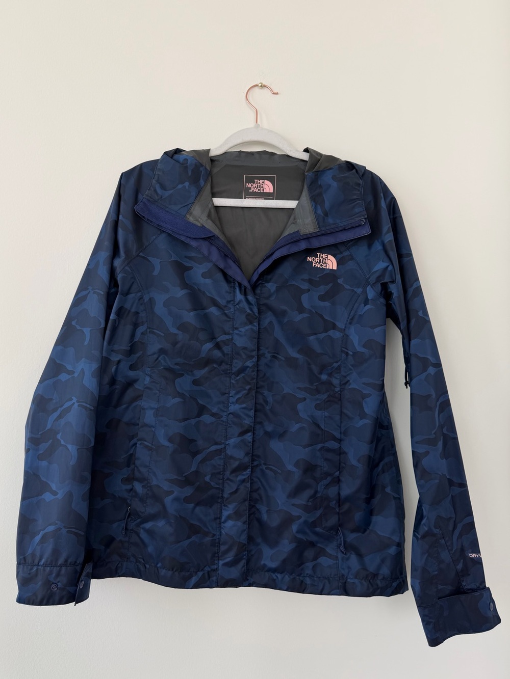 North Face Navy Blue Camo Jacket